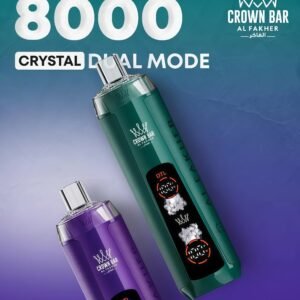 原裝正品 阿爾法赫水煙 阿拉伯水煙 雙模式水晶款 8000口 一次性拋棄式電子煙 屏幕顯示 +兩種可調模式 超大霧 買五送一